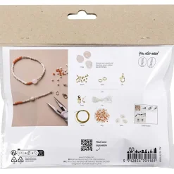 - Mini DIY Kit Smykker, Rosakvartshalskæde og -armbånd, 1 pk.^Creativ Company Hot