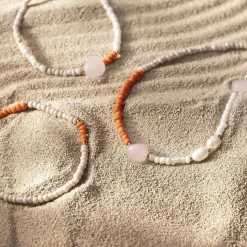 - Mini DIY Kit Smykker, Rosakvartshalskæde og -armbånd, 1 pk.^Creativ Company Hot