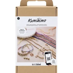 - Start DIY Kit Kumihimo - Venskabsarmbånd, 1 pk.*Creativ Company Hot