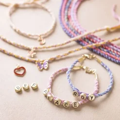 - Start DIY Kit Kumihimo - Venskabsarmbånd, 1 pk.*Creativ Company Hot