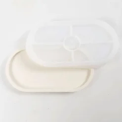 - Start DIY Kit Resin Støbning, blå, lys pink, hvid, Lysestager og fade, 1 pk.*Creativ Company