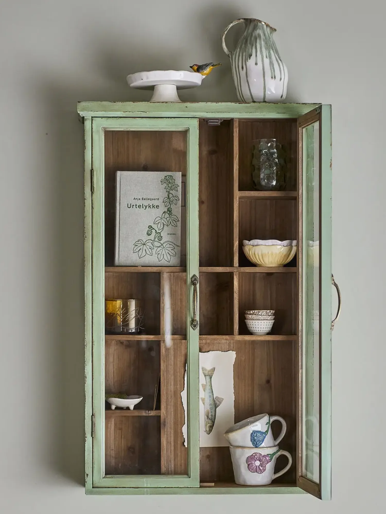 - Hazem Skab, Grøn, Fyrretræ - 44x75 cm*Creative Collection New