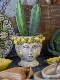 - Limone Urtepotteskjuler, Gul, Stentøj^Creative Collection Clearance