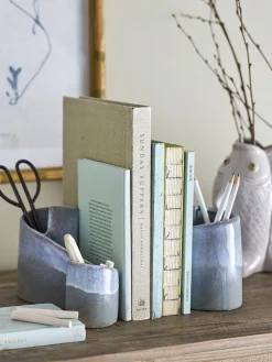 - Meliad Bogstøtte, Blå, Stentøj*Creative Collection Online