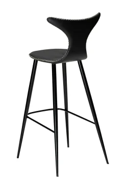 DAN-FORM - DOLPHIN Barstol - Vintage sort kunstlæder* Outlet