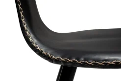DAN-FORM - DOLPHIN Barstol - Vintage sort kunstlæder* Outlet