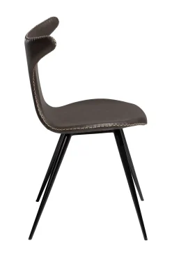 DAN-FORM - DOLPHIN Stol - Vintage grå kunstlæder* Online