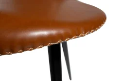 DAN-FORM - DOLPHIN Stol - Vintage lysebrun kunstlæder^ Clearance