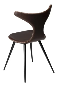 DAN-FORM - DOLPHIN Stol - Vintage cocoa kunstlæder* Outlet