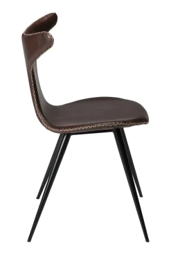 DAN-FORM - DOLPHIN Stol - Vintage cocoa kunstlæder* Outlet