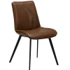 DAN-FORM - FIERCE Stol - Vintage lysebrun kunstlæder* Outlet