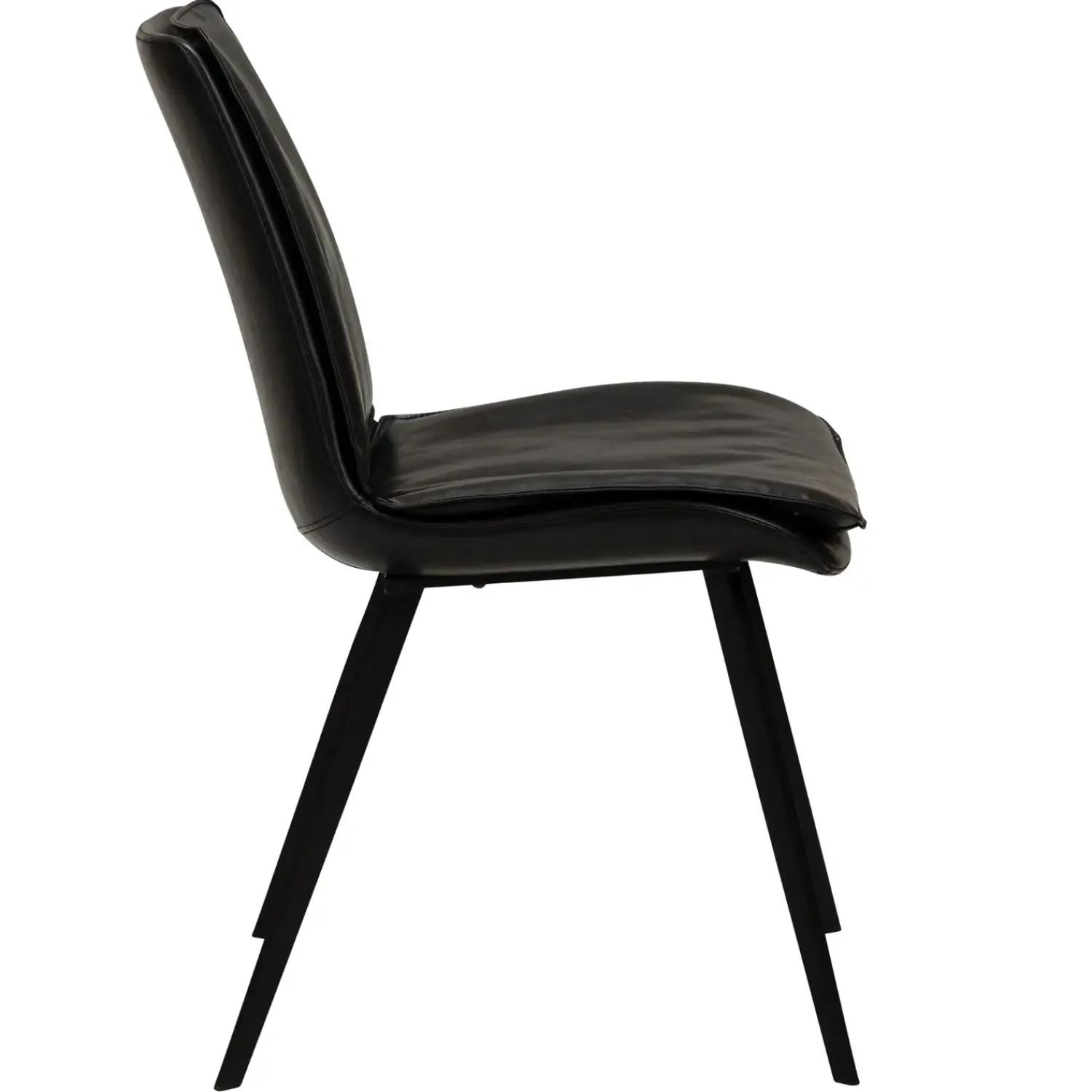 DAN-FORM - FIERCE Stol - Vintage sort kunstlæder^ Online