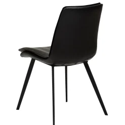 DAN-FORM - FIERCE Stol - Vintage sort kunstlæder^ Online