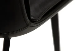 DAN-FORM - FIERCE Stol - Vintage sort kunstlæder^ Online