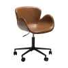 DAN-FORM - GAIA Office Stol - Vintage lysebrun kunstlæder* New