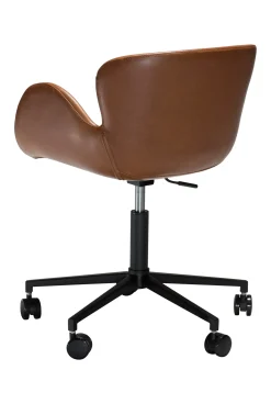 DAN-FORM - GAIA Office Stol - Vintage lysebrun kunstlæder* New