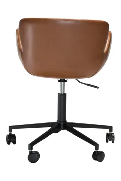 DAN-FORM - GAIA Office Stol - Vintage lysebrun kunstlæder* New