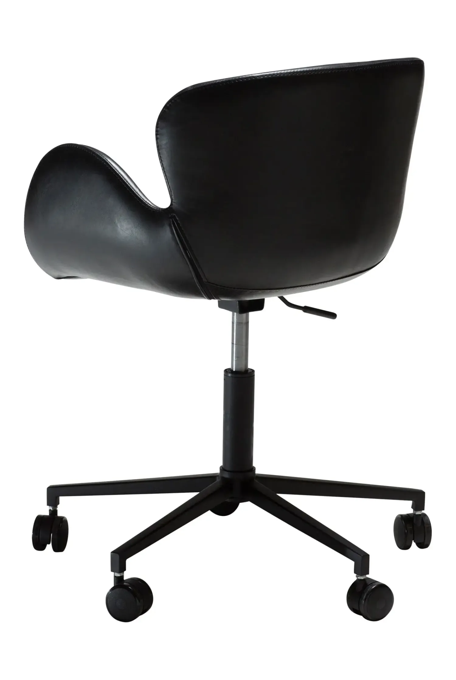 DAN-FORM - GAIA Office Stol - Vintage sort kunstlæder^ Online