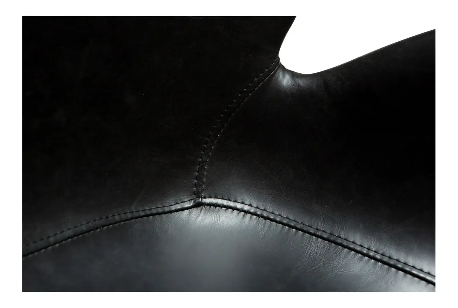 DAN-FORM - GAIA Office Stol - Vintage sort kunstlæder^ Online