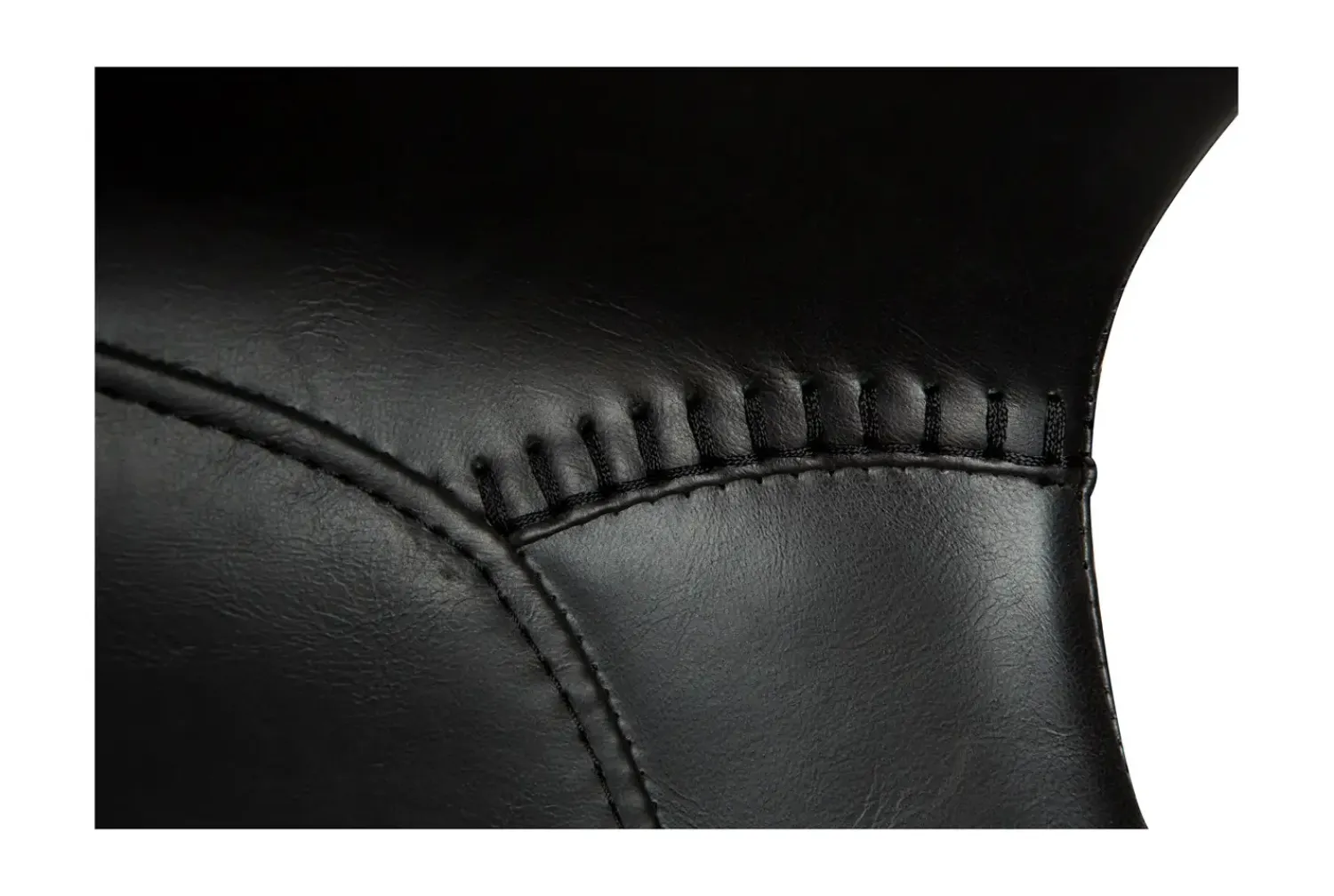 DAN-FORM - HYPE Office Stol - Vintage sort kunstlæder^ Best