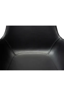 DAN-FORM - HYPE Stol - Sort kunstlæder* Sale