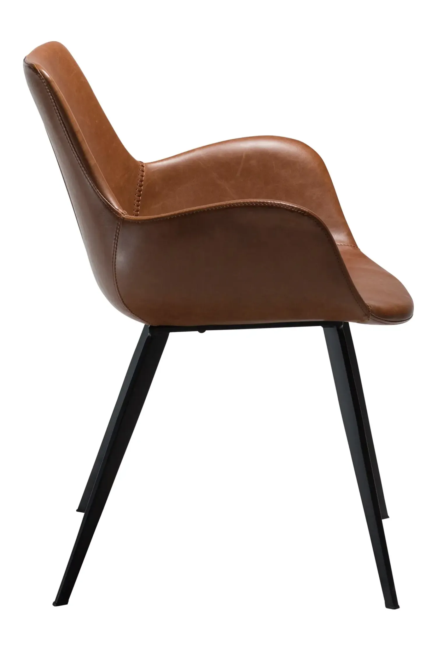 DAN-FORM - HYPE Stol - Vintage Lysebrun kunstlæder* Clearance