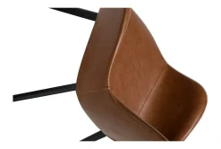 DAN-FORM - HYPE Stol - Vintage Lysebrun kunstlæder* Clearance