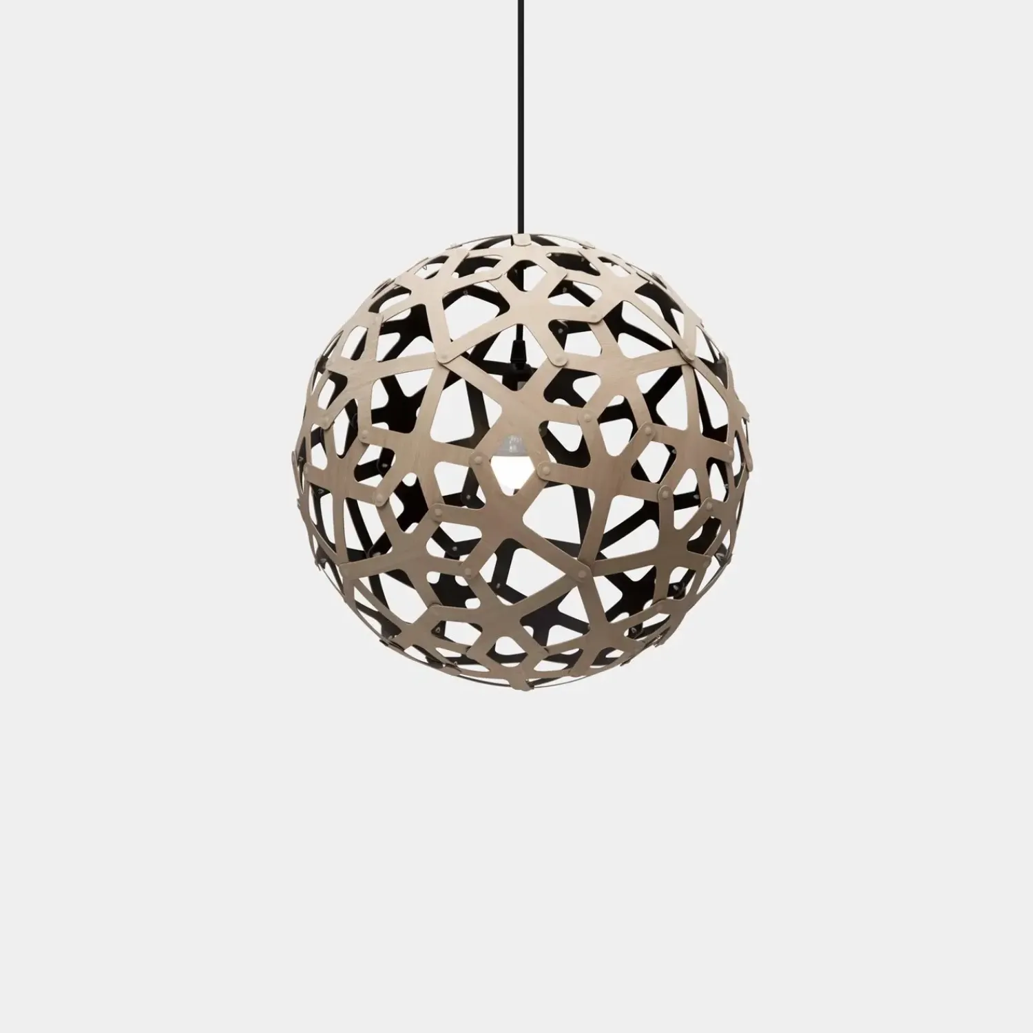 - Coral Pendel - Sort/natur Ø 60cm^David Trubridge New