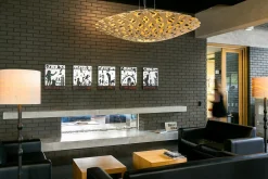 - Flax Pendel - Orange, 80 cm*David Trubridge