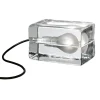 - Block Lampe. Glas blok lampe^Design House Stockholm Clearance