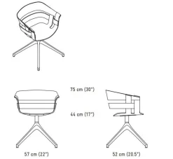 stol - Wick stol i ask sæde/grå ben^Design House Stockholm Discount