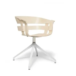 stol - Wick stol i ask sæde/hvide ben^Design House Stockholm Hot