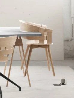 stol - Wick stol i eg sæde/eg ben*Design House Stockholm Sale