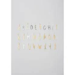 - Bogstav vedhæng - "X" - Forgyldt guld mat^Design Letters Online