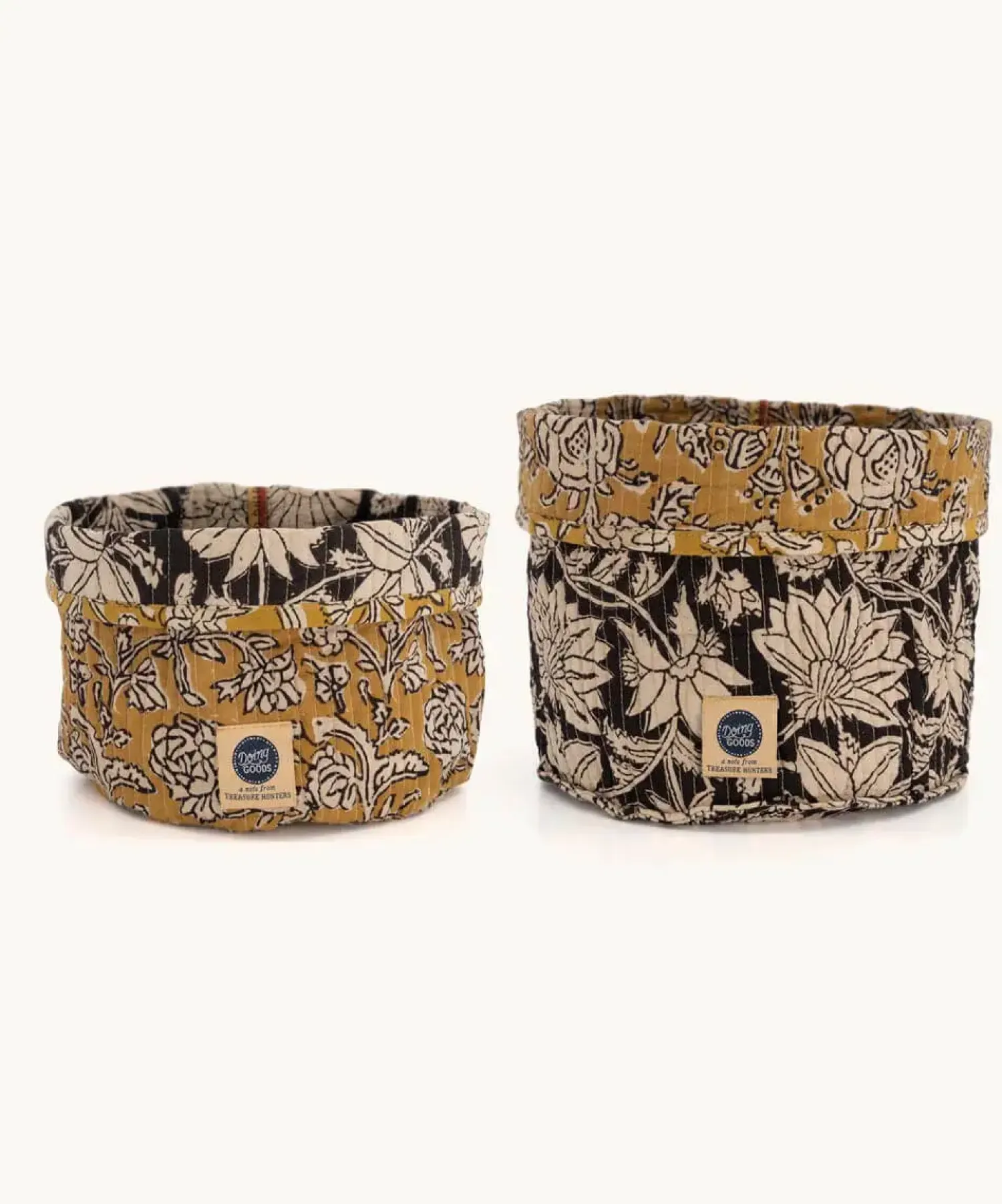 - Botanical Fabric Basket Set - kurvesæt 2 stk.*Doing Goods New