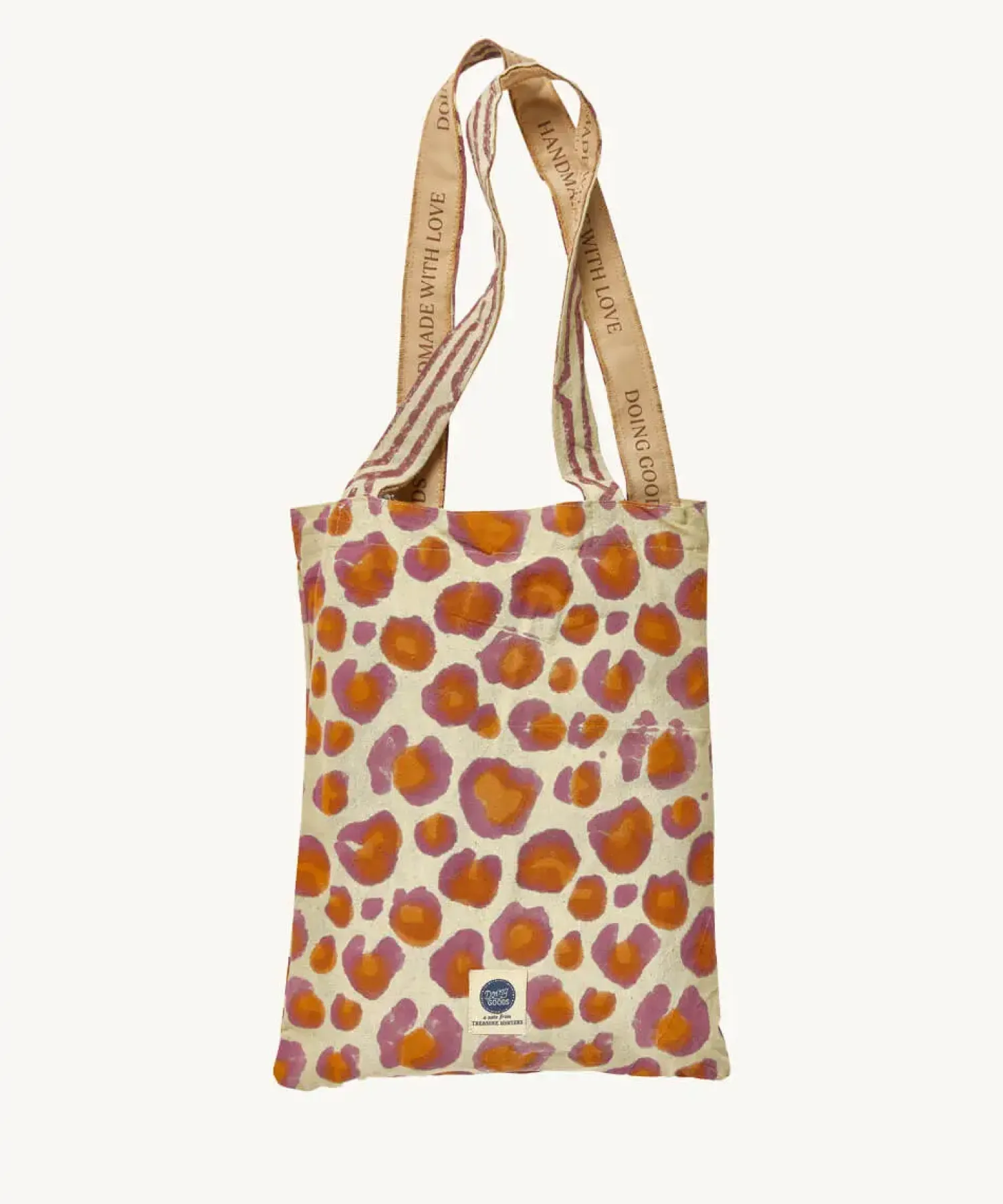 Doing Goods - Dug / sengetæppe - Pink Leopard - 220 x 140 cm*