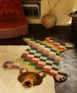 - Gulvtæppe - Archie Check Bear - Large^Doing Goods Online