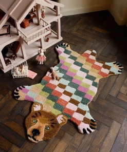 - Gulvtæppe - Bjørn - Archie Check - Small - 92 x 62 cm*Doing Goods Best