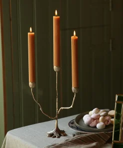 - Lysestage - 3 armet lysestage - Misty Triple - Messing/Brass*Doing Goods New