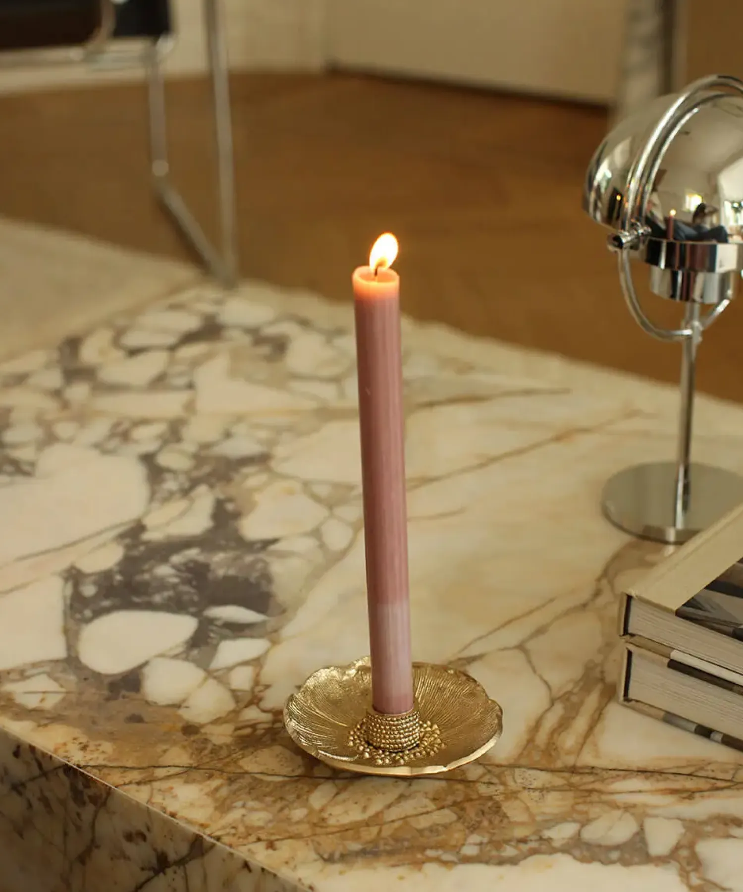 - Lysestage - Mia Poppy - Messing/Brass^Doing Goods Outlet