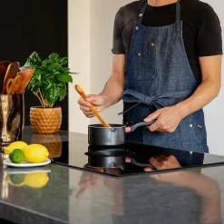 - 5 Pockets Forklæde - Slim Fit - Washed Grey Denim^Dutchdeluxes Discount