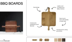 - BBQ Board - Square - XL - Valnød*Dutchdeluxes Discount