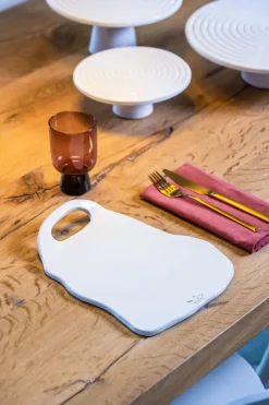 - Board plate/Tallerken - Ted - 31x22 cm - Hvid*Dutchdeluxes New