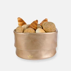 - Bread Basket Brødkurv - Ben - Guld læder^Dutchdeluxes Online
