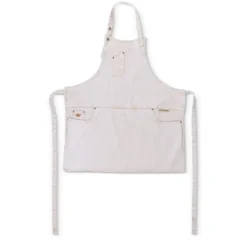 - Five Pockets Forklæde - Slim Fit - Goldish White Denim^Dutchdeluxes Outlet