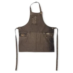 - Five Pockets Forklæde - Slim Fit - Goldish Black Denim*Dutchdeluxes