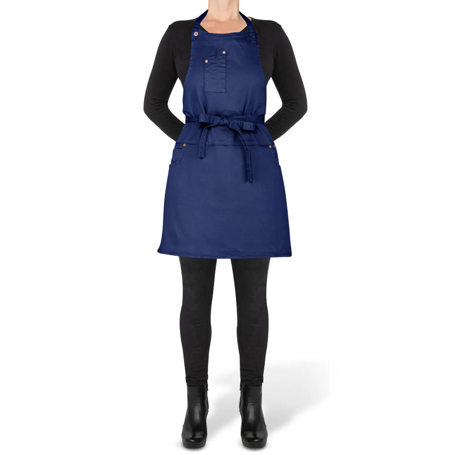 - Five Pockets Forklæde - Slim Fit - Mørk Blå Denim*Dutchdeluxes Best