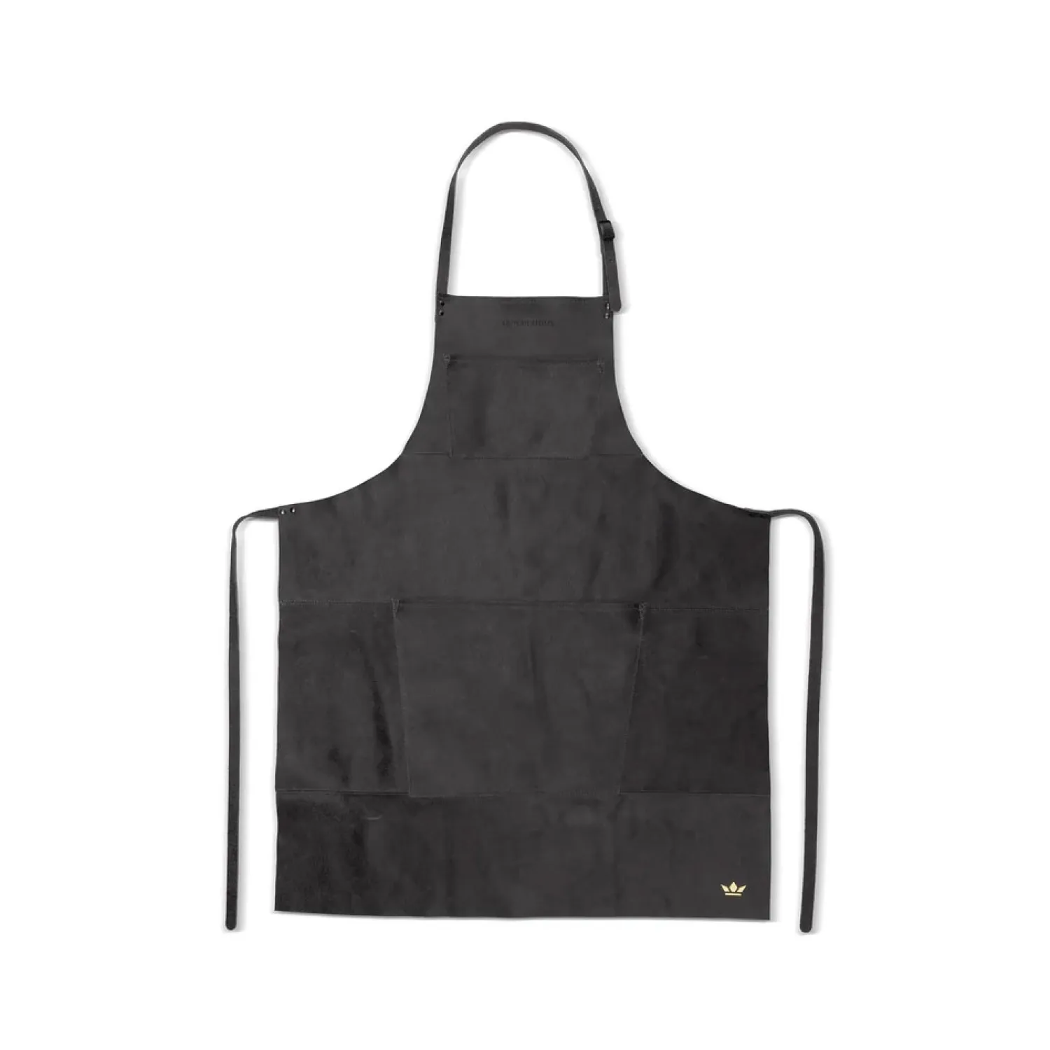 - Forklæde - Brushed Style - Vintage Sort Læder^Dutchdeluxes Online