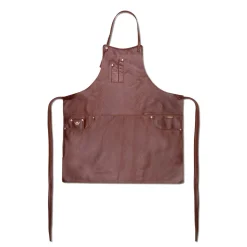 - Forklæde - Five Pockets Apron Slim Fit - Brun læder*Dutchdeluxes New