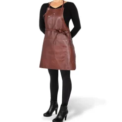 - Forklæde - Five Pockets Apron Slim Fit - Brun læder*Dutchdeluxes New